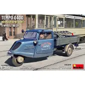 MiniArt Modelbouwpakket Militaire voertuigen - 38025 Temp E400 Hochlader Pritsche 3-wheel Truck Plastic - 1:35 - Modelbouw