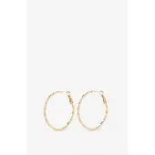 Sissy-Boy Gold plated irregular hoop oorbellen