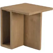 Giga Meubel Bijzettafel Onni Naturel Vierkant 42cm