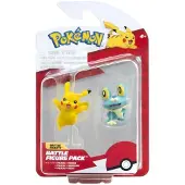 Jazwares Pokemon Battle Figure Pikachu Froakie - Actiefiguren - 7.5cm groot