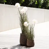 Viana Kunstbloemen decoratieve bolbloem allium sierui kunst 54cm