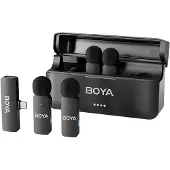 Boya By-v4u - 2.4ghz Four-channel Wireless Mic With Usb-c Plug Microfoon Zwart