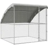 vidaXL Kippenhok zilver 2 x 2 x 2 m Gegalvaniseerd staal