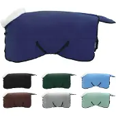vidaXL Paardendeken Marineblauw 135 cm Polar fleece