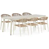 De Laan Lifestyle Granada/Tavano 220 cm dining tuinset 7-delig