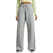 Nike Broek 'Phoenix Fleece' grijs gemêleerd / wit