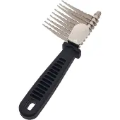 Tools-2-groom klittenkam kunststof greep 17,5x6,5x2 cm