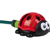 Eddy Toys Watersproeier Lieveheersbeestje - Water Sprinkler voor Tuin - Tuinsproeier voor Kinderen - Waterspeelgoed voor Buiten - Aansluiting op Tuinslang - Rood/Zwart