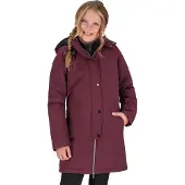 QHP Winterjas Maelynn Junior Wine Red - 164 | Paardrijsokken