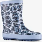 Mountain Peak kinder regenlaarzen panterprint blauw maat 27