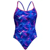 Funkita - Women's Diamond Back One Piece - Badpak 34, purper