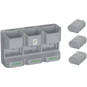 ZGCINE PC3-FZ100 Tri Battery Charging Case + 3 NP-FZ100 accu's