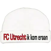 Zeeman Babymutsje met de tekst: FC Utrecht ik kom eraan !