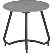 Garden Impressions Fons bijzettafel Ø45xH41 cm – carbon black - Centostone Napoli sand