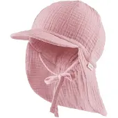 Sterntaler - Kid's Schirmmütze Nacken Musselin Bindeband - Pet 43 cm, roze