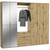 Furnilux Garderobecombinatie Projektx4-delig X07G2S18 - 213cm x 193cm x 34cm
