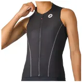 Castelli Anima Flow mouwloos shirt zwart/wit voor dames || Maat: M