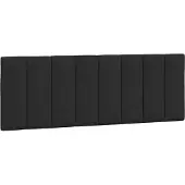 vidaXL Hoofdbordkussen "Hanko" 120 cm fluweel zwart