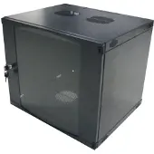 Logilink Professional W15F64B: 19-inch wandmontagepaneel, één stuk, 15 HE, zwartgrijs