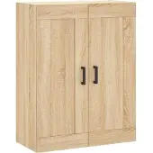 vidaXL Hoge kast 69,5x34x180 cm bewerkt hout sonoma eikenkleurig