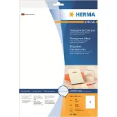 Herma 8964 inkjet folie etiketten A4 210 x 297 mm transparant (10 etiketten)