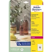 Avery Labels, Transparante etiketten