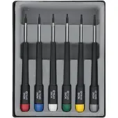Donau Elektronik Schroevendraaierset Elektronica en fijnmechanica 6-delig Binnen-zesrond (TX)