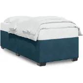 vidaXL Bedframe fluweel blauw 90x190 cm