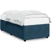 vidaXL Bedframe fluweel blauw 90x200 cm