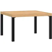 vidaXL Tuintafel 65x65x40 cm aluminium zwart