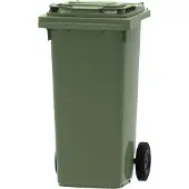 Pestan Kunststof Rolcontainer Afvalcontainer Mini-container 120 Liter Groen