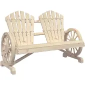 vidaXL Tuinstoel 2-zits Adirondack massief vurenhout