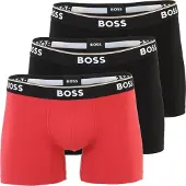 BOSS Boxershorts 'Power' rood / zwart / wit