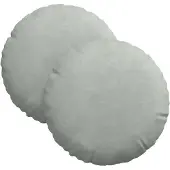 vidaXL Zitkussens 2 st Fluweel Lichtgrijs Ø30 x 13 cm