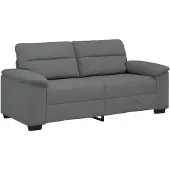 vidaXL 2-zitsbank 180x81x84 cm stof donkergrijs