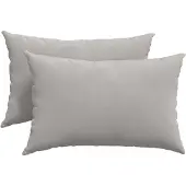 vidaXL Zitkussens 2 st Stof Lichtgrijs 60 x 40 cm