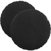 vidaXL Zitkussens 2 pcs Zwart Ø 40 x 13 cm Fluweel