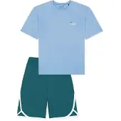 Schiesser Nachtkledij ' Teens Nightwear ' lichtblauw / groen