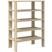 vidaXL Schoenenrek 61x32x87,5 cm bewerkt hout sonoma eikenkleurig