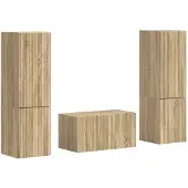 vidaXL Tv-meubelset 5 st Sonoma Eik Bewerkt hout