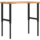 vidaXL Werkbank rechthoekig 100x60x(73-99,5) cm massief acaciahout