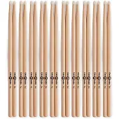 Gear4Music 7A Nylon Tip Maple Drumsticks 10 Pack