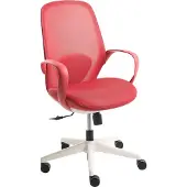 Beliani FOAMA - Bureaustoel - Rood - Mesh