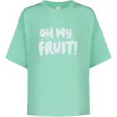 Mey Slaapshirt 'Solid Love' mintgroen / wit
