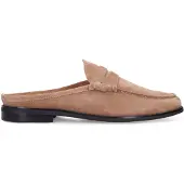 Manfield Taupe suède loafers | Maat 40