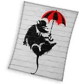 Sweet Home Rat Fleece plaid 150 x 200 cm