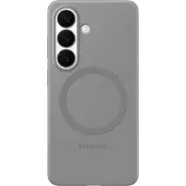 Samsung Galaxy S26 Siliconen Back Cover met Magneet Grijs