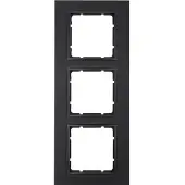 Berker B7 frame 10136626, antraciet, mat, 3-voudig