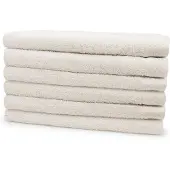 Eleganzzz Badstof Badlaken 100% Katoen 70x140cm - ivory - Set van 6