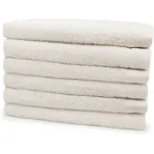 Eleganzzz Badstof Handdoek 100% Katoen 50x100cm - ivory - Set van 6
